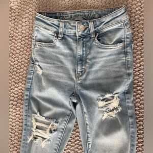 American Eagle Next Level Stretch Super High-Rise Jeggings, Size 00s